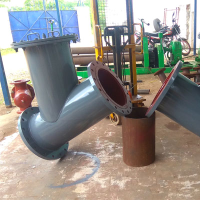 Durable ductile iron Y type filter and strainer with flange